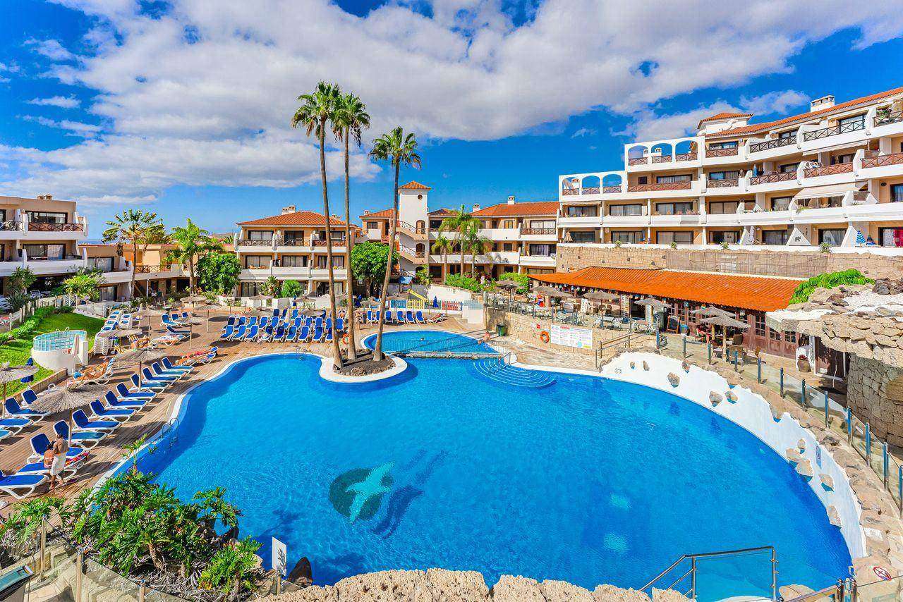 The pool at the Albatros complex in Golf del Sur, south Tenerife